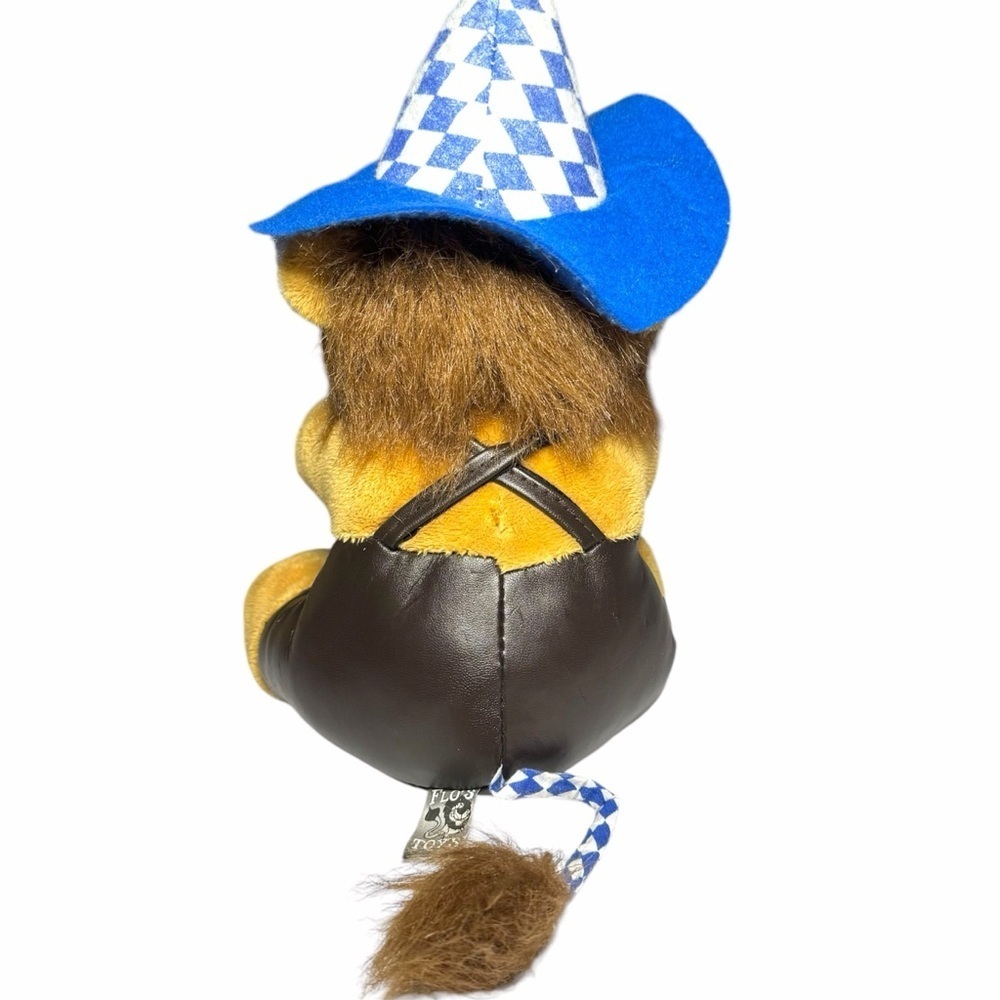 Plush Vintage Bavarian Lion Plush Stuffed Animal m, Germany Oktoberfest Souvenir - Picture 10 of 10